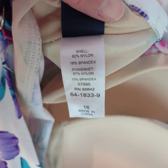 NWT Bright & Beautiful Swimsuits For All Tankini Top - Picture 6 of 6